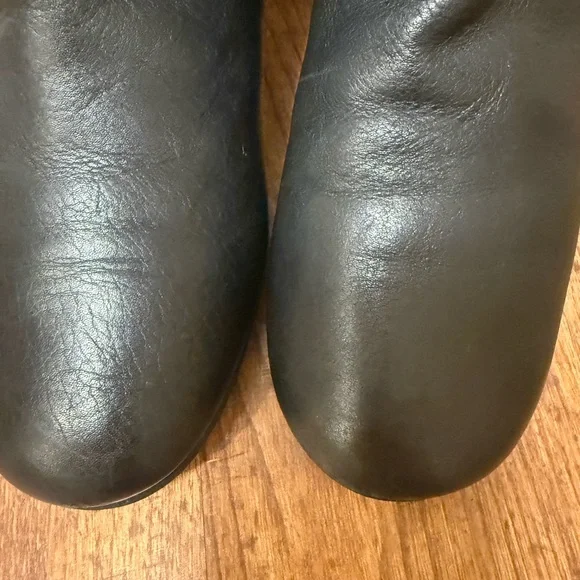 Chloe Black Boots with Gold Accents - Picture 4 of 8